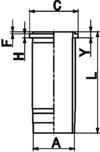 WILMINK GROUP Cilindra čaula WG1021716